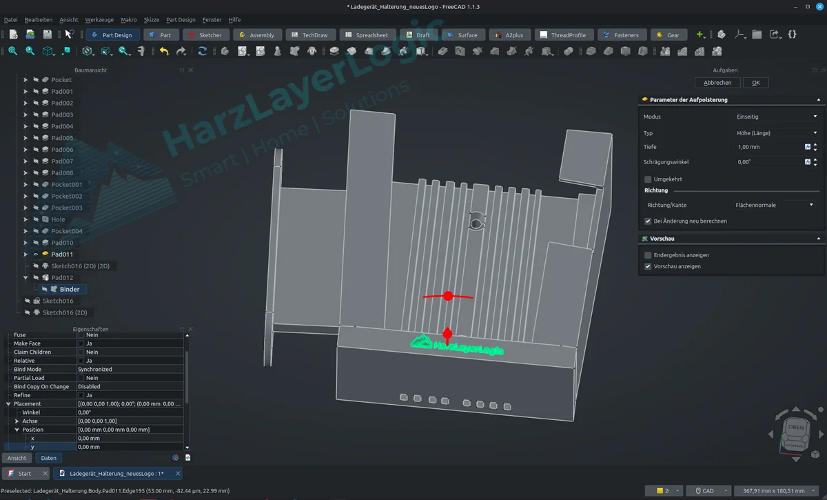 Bosch Ladegerät Power4All Wandhalterung – CAD-Ansicht 2